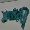 No Heat Overnight Curl Headband, 70" Soft Ribbon Wrap for Long Hair, 9 PCS Hair Curling Rods Set - Blue Green