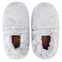 Leonns Microwavable Slippers - Heated Booties for Women and Men | Heated Foot Warmers for Feet in Bed, Reusable & Cozy Foot Warmer for Bed | Soothing Warmth & Comfort for Cold Feet (Medium, Light Grey)