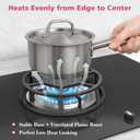 Heavy-Duty Cast Iron Heat Diffuser for Gas Stove, Flame Tamer Simmer Plate with Matte Non-Slip Surface for Even Heat & Temperature Control