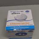 Blufree Bluetooth Pool Speaker with Colorful Light, Portable Floating Pool Speaker IP68 Waterproof,Built-in Mic, Floatable Crystal Clear Sound Wireless Bluetooth Hot Tub Speakers for Pools Spa Outdoor