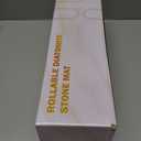 Large Stone Drying Mat for Kitchen Counter, Quick Drying Foldable Dish Drying Mat, Super Absorbent Diatomaceous Earth Drying Mat for Dishes Bottles Cups, Match Any Countertop (White, 22.8"x15.4")