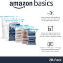 Vacuum Storage Bags with Hand Pump for Travel, Space Saving Compression Bags for Clothes, Clothing, Blankets and Duvets, Clear, 20 Pack (5 Small, 5 Medium, 5 Large & 5 Jumbo)