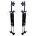 Painting Drywall Stilts,Adjustable Aluminum Tool Stilt for Plastering,24" - 40" Sheetrock Stilts,Professional Drywall Stilts, Black