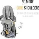 OE Shoulder Hiking Carrier For Child and Toddler 1- 4 years old with Detachable Backpack and Sunshade, Foldable Frame, Compact, Perfect for Day Hiking