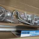 Curtain Rods for Windows 36 to 72 Inch(3-6 Feet), 3/4" Diameter Silver Drapery Rods with Twisted Cage Finials, Size:36-72 Inch