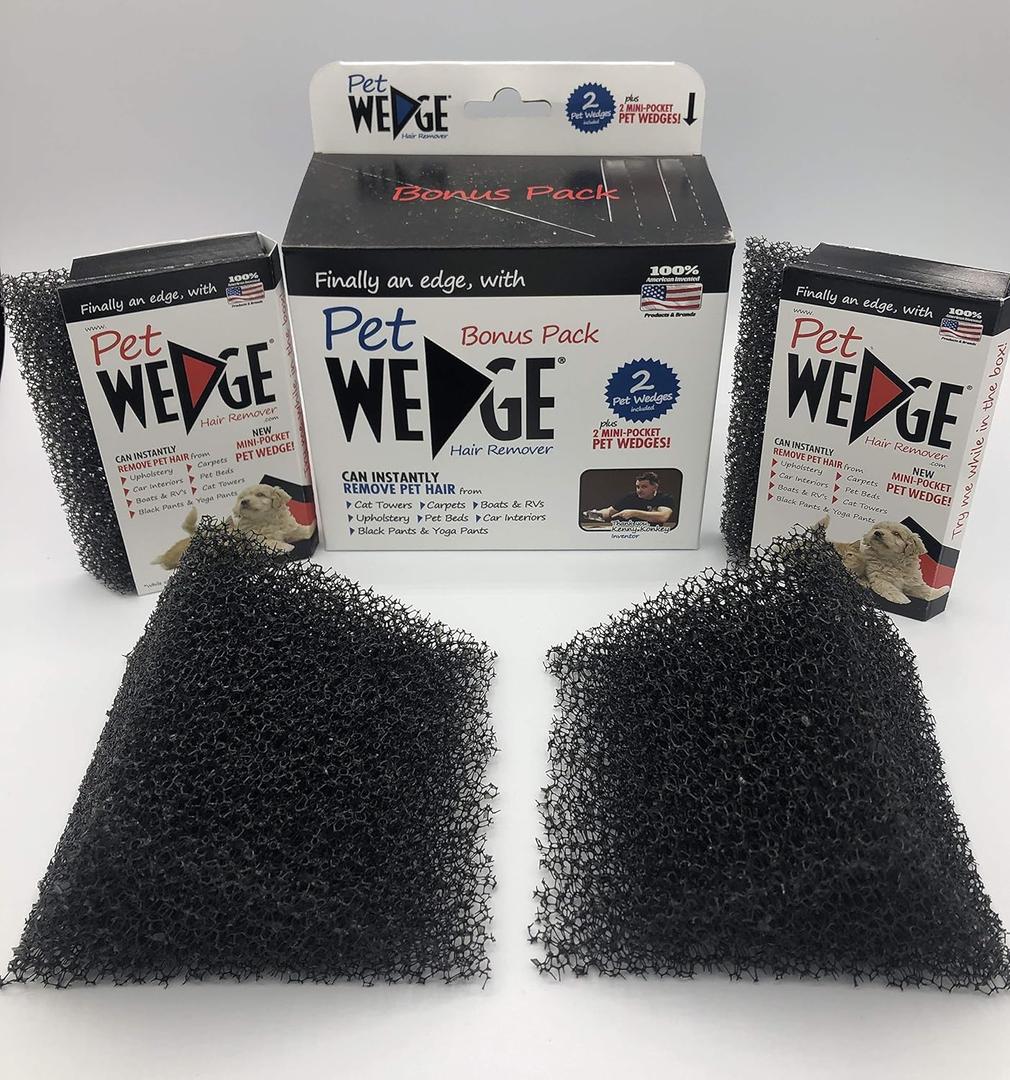 2 Pack Pet Wedge & 2 Pack Mini-Pocket Pet Wedge Bonus Pack