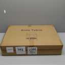 Yvhexor Solid Wood Round End Table with Rattan Shelf, 2-Tier Side Table for Living Room, Farmhouse Boho Accent Furniture, Easy Assembly, Natural Wood