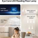 Homelist LH1 Superlight 77'' Floor Lamp, 100W Full-Spectrum Eye-Care Bright Floor Lamp for Reading, Office Work, 9000LM LED Standing Lamp Dimmable, Perfect for Family Living Room, Home Office