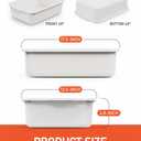 White 13 L Commercial Bus Tubs/Tote Box, 5-Pack Plastic Storage Wash Basin Tub