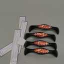 NEWzone 4 Pack 5.6 Inch Cabinet Handles Black Cabinet Pulls Santa Claus Drawer Handles for Kitchen Hardware Dresser Cupboard Bathroom Decor, 125mm Hole Center Color: Multicolored 15