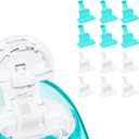 3 x FireAnt Silicone Salt Pads Refills Compatible with Navage Nasal Care, Reusable Saline Pods Replacement Accessories, Easy Operation (12 Pack - White 6 + Blue 6)