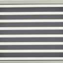 Persilux Zebra Blinds for Windows, Cordless Roller Blinds (50" W x 72" H, White) Light Filtering Sheer Window Treatments, Light Control for Day and Night, Room Darkening Roller Shades for Windows