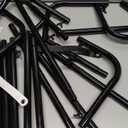 Wedding Sign Holder,Adjustable Welcome to Our Wedding Sign Stand with 2 Pack Leather Hanging Straps Heavy Duty Easel Rack Seating Chart Metal Stand for Birthday Party Baby Shower Graduation Ceremony Decoration,Black