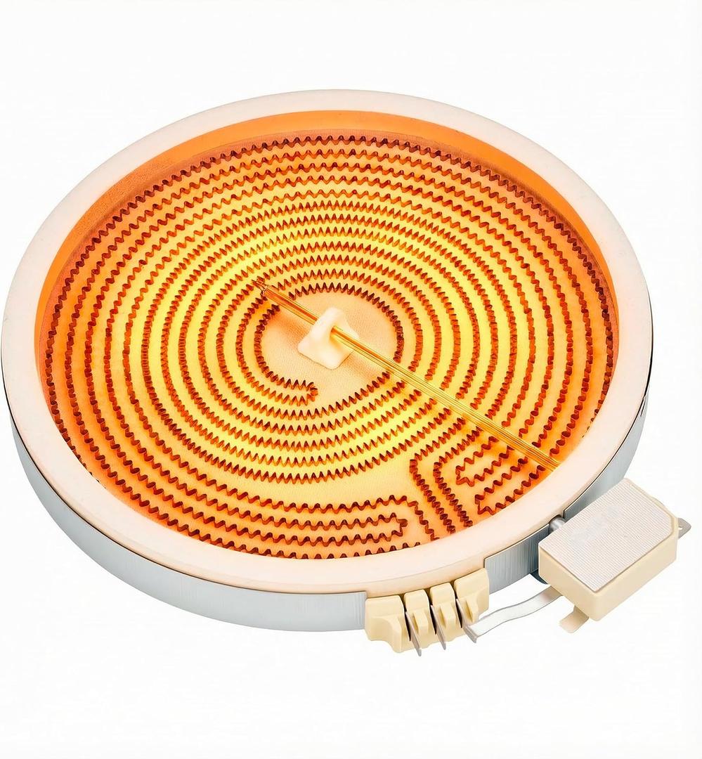 Upgraded W11517959 10-In Dual Range Radiant Surface Element Compatible with Whirlpool Ken-more May-tag Electric Range, W10275048 Dual Surface Burner Element Replaces W10169799 W10823729