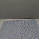 Silicone Dish Drying Mat with Built-in Drain Lip, Dish Drying Mats for Kitchen Counter, Hygienic Ultra Absorbent Dish Drying Pad, Space-Saving Tray Easy to Clean (Grey, L)