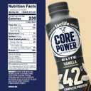 Core Power Elite High Protein Shake, Vanilla, 42g Bottle, 14oz, 12 Pack (EXP 08/12/25)