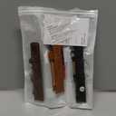 Wristitani 3 Pack Leather Watch Strap, 20mm 22mm Top Genuine Leather Watch bands for Men, Quick Release Vintage Wristband (Black+Silver Buckle/Dark Coffee+Silver Buckle/Brown+Silver Buckle)