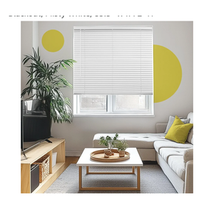 Blinds for Windows, Mini Blinds, Window Blinds, Door Blinds, Blinds & Shades, Camper Blinds, Mini Blinds for Windows, Horizontal Window Blinds, Blackout, Misty White, 83.5" W x 72" H