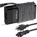 New Slim 65W HP Laptop Charger USB C - Replacement for HP Envy, Spectre, Elitebook, Chromebook - Type C Power Cord Adapter
