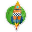 2 Pack Spaceship Solar Shine Ups Night Light