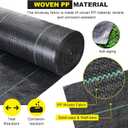 Driveway Fabric - 5x500 ft Heavy Duty 4OZ French Drain Fabric for Erosion Control & Landscape Weed Barrier
