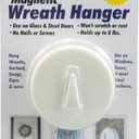 HomeTools Heavy Duty Magnetic Wreath Hangers for Indoor and Outdoor - Metal and Glass Doors - 2.5" Diameter - Each Hook Holds up to 8 lbs - 2 Hooks Included