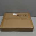 Vantic C Shaped End Table, Small Side Table for Couch and Recliner, Slide Under Sofa Tray Desk with Storage Bag for Living Room and Bedroom, Rustic Brown