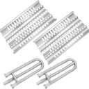 18 Grill Heat Plates Shield Grill Burners Radiant Tray for DCS Grills 27DBQR, DCS 36 BGB36-BQARL, 48 BGB48-BQARL, 30 BGB30-BQR-L, Dynamic Cooking Systems Gas Grill Replacement Parts