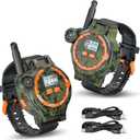 Rechargeable Walkie Talkies for Kids, Two-Way Radio Walky Talky with Flashlight Children Long Range, 2 Pack Interphone Toy for Kids Age 6-12 Outdoor Game for Kid Ages 4-8 Gifts for Boy