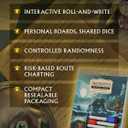 CrowD Games | Innsmouth Travel Guide | 1-4 Players | Ages 14 and up | Roll and Write | Tourism | Route Building | Lovecraft | Solo Mode Included | Average Playtime 30 min, 9.4 x 1 x 0.1 inches