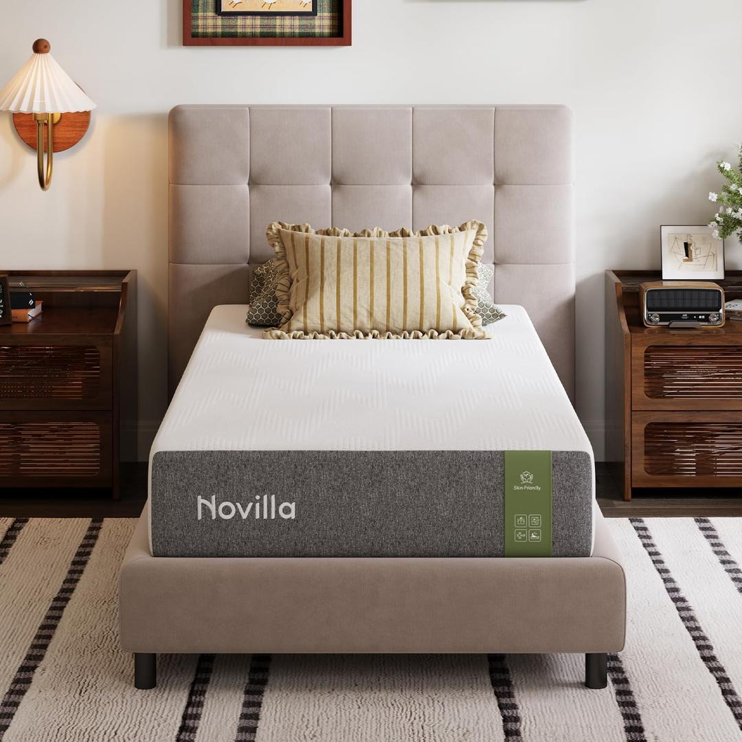 Novilla Memory Foam 8 Inch Twin Mattress in a Box