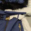 Zwurew Womens Winter Ski Suit Outdoor Sports Waterproof Snowsuit Fur Collar Ski Jumpsuit Coat (Large, 02 Royal Blue)