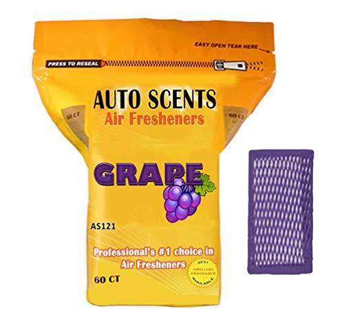 Auto Scents Professional Air Freshener Pads - Grape Scent (60 Pads per Pack) - Purple