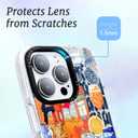 for iPhone 16 Pro Max Case, Mediterranean Aperol Collage Pattern, Military-Grade Drop Protection, Playful Coastal Soft Slim TPU Protective Cover with Camera Protection for Women & Girls (BeachsidePub)