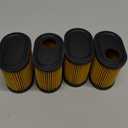 4 Pack 36905 Air Filter Replace for Tecumseh 740083A,Craftsman 33331 Fits Tecumseh LEV100 LEV115 LEV120 LV195EA OVRM65 OVRM105 OVRM120 Lawn Mower Air Cleaner Element