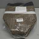 COMFY-HOMI 3PACK Cotton Rope Square Basket with Handles for Shelves|Dog Toy Bin and Storage|Baby Gift|Shoe Organizer|New 13.5" x 11" x 9.5" for Living Room (Black/Jute)