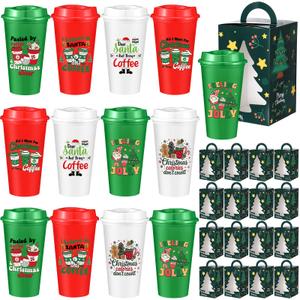 Mimorou 36 Set Teacher Appreciation Cups Bulk, 16 oz Reusable Coffee Cups for Teachers with Lids and Individual Gift Boxes, End of Year Teacher Appreciation Gifts in Bulk, Plastic Tumblers for Staff