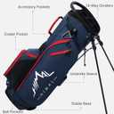 GoHimal 14-Way Golf Stand Bag, Golf Bag with Stand - Lightweight Durable Club Bag for Men & Women