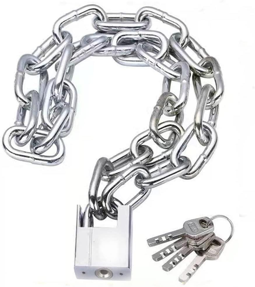 Security Chain Lock,Bike Chain Lock, Premium Case-Hardened Security Chain ,Cannot Be Cut with Bolt Cutters Or Hand Tools, Ideal for Motorcycles, Bike, Generator, Gates ,Outdoor Furniture