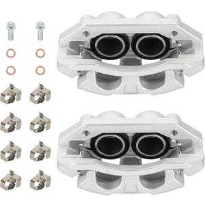Front Left Right Brake Caliper Assembly Calipers Set Fit for Dodge Dakota 2005-2008, for Dodge Ram 1500 2006-2008, for Mitsubishi Raider 2006 2007 2008 2009, Replace 18-B5008 18-B5009