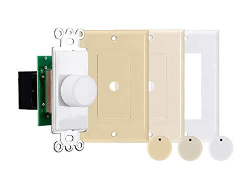 Monoprice 70 Volt Rotary in-Wall Inline Speaker Volume Control, 50-Watt, Supports 12 AWG and 70 Volt Music Systems