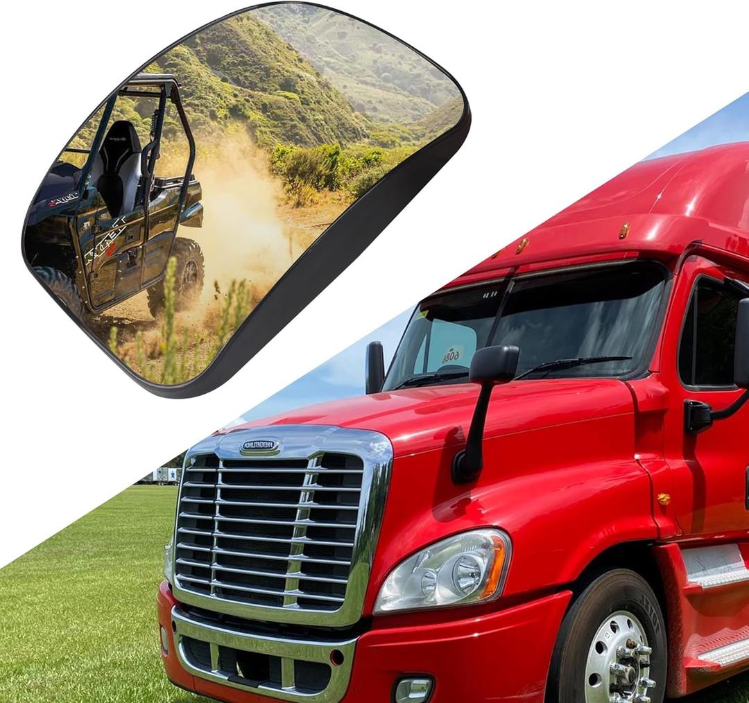 Hood Mirror Glass for 2008-2017 Freightliner Cascadia,Semi Trucks Freightliner Cascadia Accessories,Right/Passenger Side