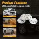 4Pcs 7.02in / 178.3mm Car Wheel Center Caps for 1999-2004 S10 Xtreme 2001-2004 Blazer Xtreme Chrome Outer 7.02 in, Inner 6.2 in Snap-On Hub Caps