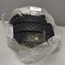 4 Pack 10 Inch Rubber Replacement Tire, Semi-Pneumatic Tire Plastic Wheel Lawn Mower Wheels with 1/2 Inch Bore Offset Axle for Hand Trucks, Lawnmowers, Utility Carts, Black