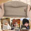 Bebila Baby Beanie Toddler Infant Winter Hats Knit Warm Caps for Boys Girls (6-36 Months, Black+caramel+khaki)