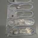 [ MFi Certified ] 5Pack 6ft iPhone Charger Cable, Long Lightning Cable 6 Foot, High Fast 6 Feet iPhone Charging Cable Cord Connector for iPhone 12 Mini 12 Pro Max 11 Pro MAX XS Xr X 6 AirPods (white)