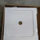 Fine Fixtures Single Threshold Acrylic Shower Base - Non-Slip Textured Surface, Durable Shower Floor Pan 30" x 30" for Easy Installation, White Color for Modern Bathrooms