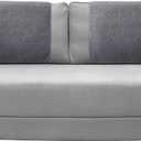 Frienda 2 Pieces Recliner Headrest Covers Sofa Headrest Protector Sherpa for Recliner Chair Couch Furniture Non Slip for Living Room(Gray) (Grey)