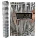 Heavy Duty Farm Fence 4ft X 100ft, 2.5mm Galvanized Woven Wire Fencing for Goat, Cattle, Deer, Hog, Livestock, Yard and Animal Protection