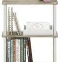 Furinno TURN-N-TUBE Storage Shelves, 3-Tier Book Shelf, Corner Shelf, Toolless Open Shelves, for Organization and Storage, Living Room, Garage, Home Office, Sonoma Oak